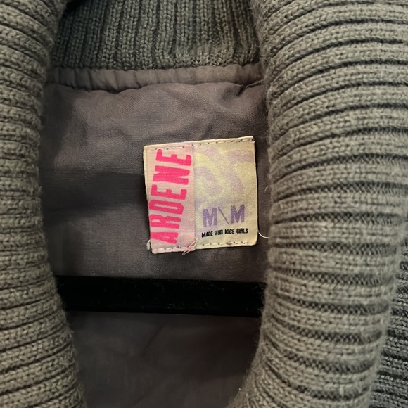 Ardene Top Gun style cropped bomber jacket - M - Picture 3 of 4